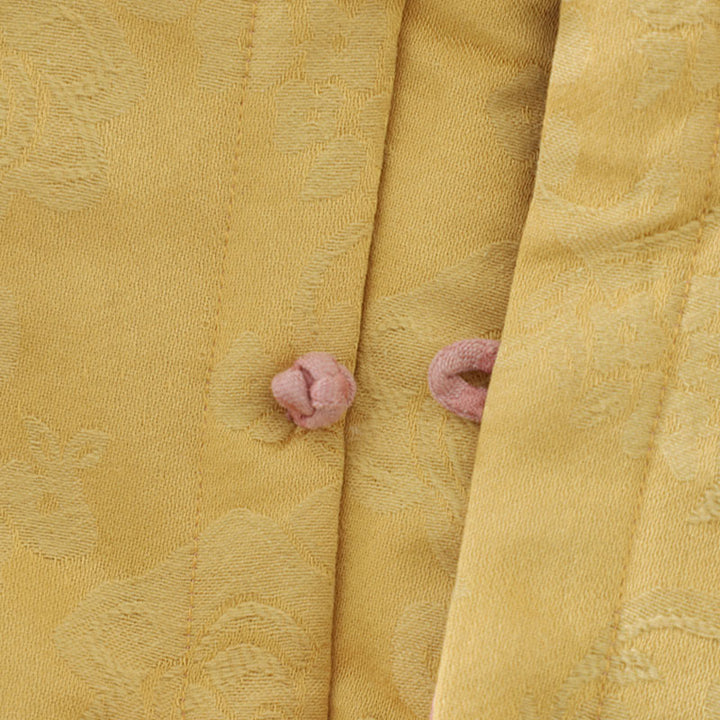 Chaleco sin mangas de algodón para mujer con estampado de flores y Buddha Stones y botones de rana - image 18