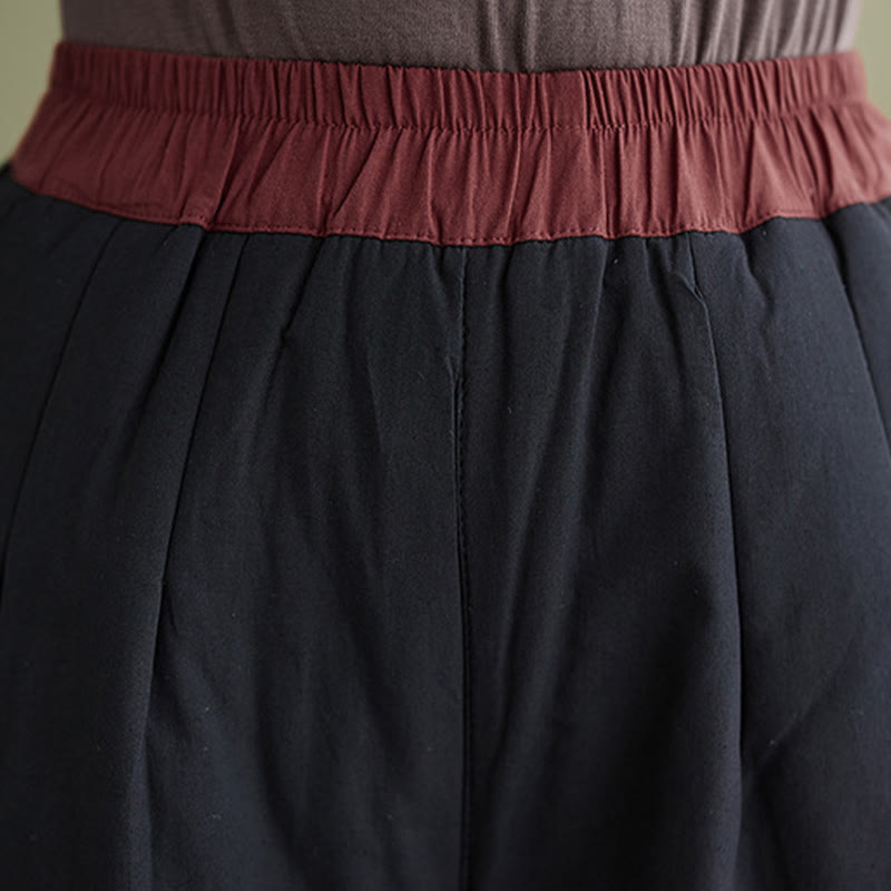 Pantalones casuales de pierna ancha con bolsillos para mujer de Buddha Stones - image 5