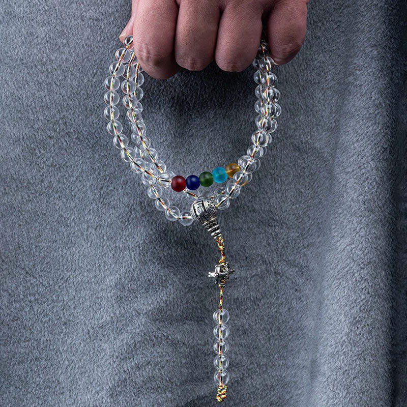 Amuleto Vajra de Buddha Stones Liuli, 108 Cuentas, Poder Espiritual, Fuerza, Mala - image 14