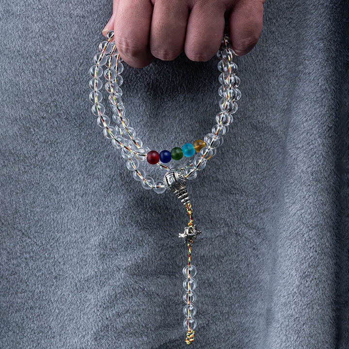 Amuleto Vajra de Buddha Stones Liuli, 108 Cuentas, Poder Espiritual, Fuerza, Mala - image 14