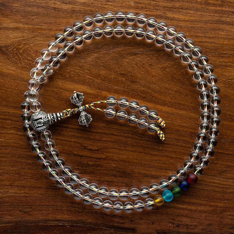 Amuleto Vajra de Buddha Stones Liuli, 108 Cuentas, Poder Espiritual, Fuerza, Mala - image 7