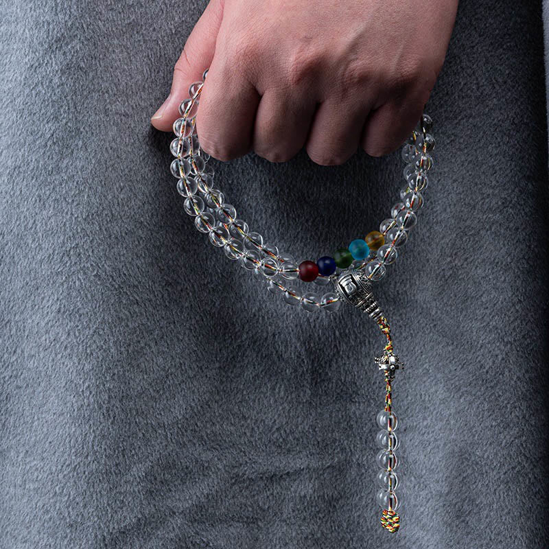 Amuleto Vajra de Buddha Stones Liuli, 108 Cuentas, Poder Espiritual, Fuerza, Mala - image 13