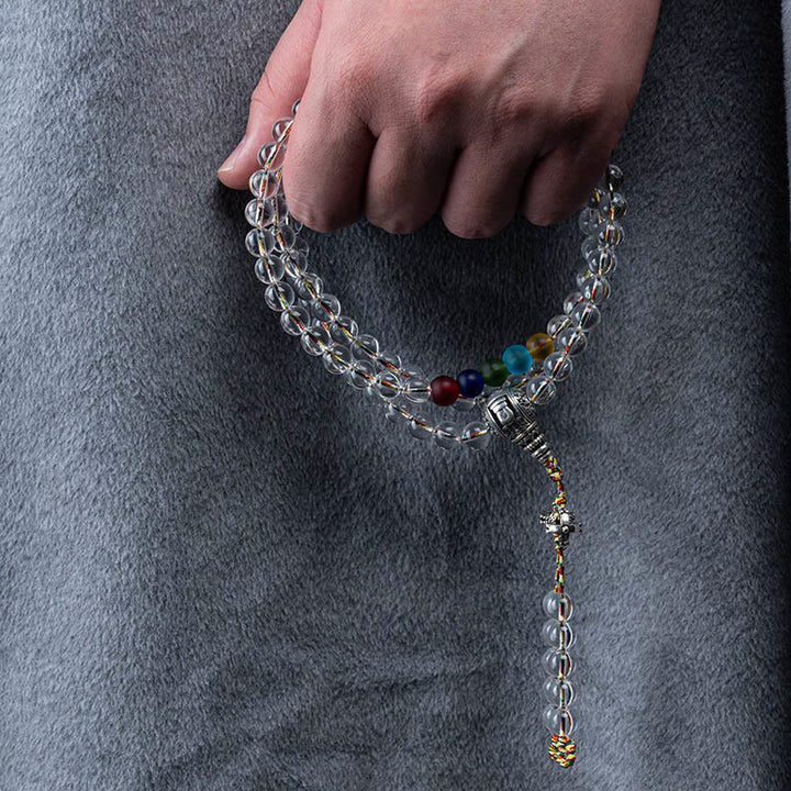 Amuleto Vajra de Buddha Stones Liuli, 108 Cuentas, Poder Espiritual, Fuerza, Mala - image 13