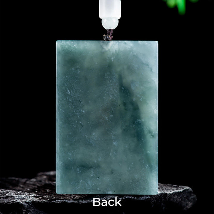 Collar con colgantes de jade y Buddha Stones del Año del Caballo, grabados del zodiaco chino - image 24