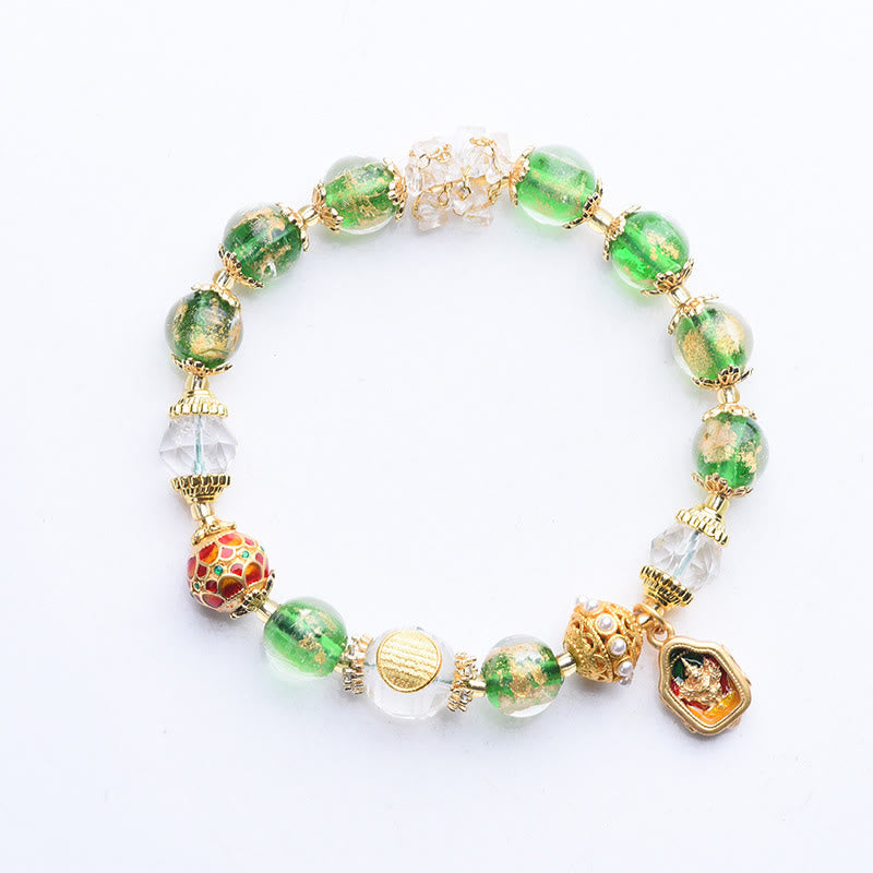 Pulsera de plata de ley 925 con cristales de Buddha Stones y cobre para alejar los malos espíritus. - image 9