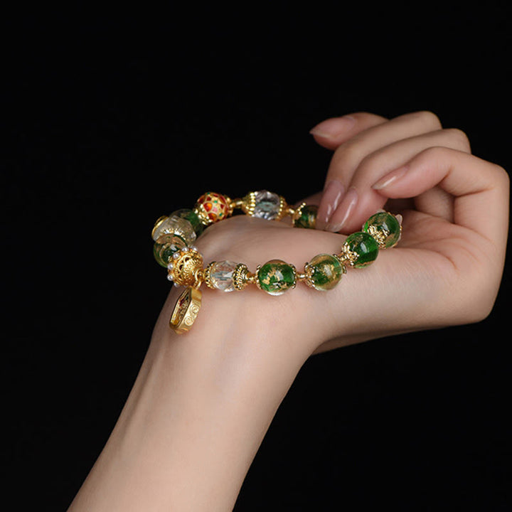 Pulsera de plata de ley 925 con cristales de Buddha Stones y cobre para alejar los malos espíritus. - image 12