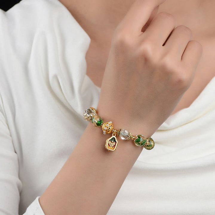 Pulsera de plata de ley 925 con cristales de Buddha Stones y cobre para alejar los malos espíritus. - image 11