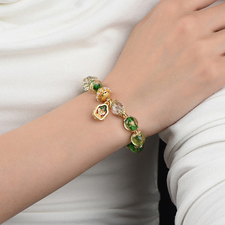 Pulsera de plata de ley 925 con cristales de Buddha Stones y cobre para alejar los malos espíritus. - image 4