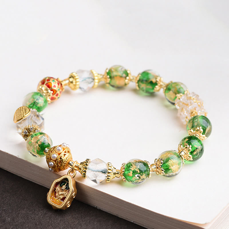 Pulsera de plata de ley 925 con cristales de Buddha Stones y cobre para alejar los malos espíritus. - image 3