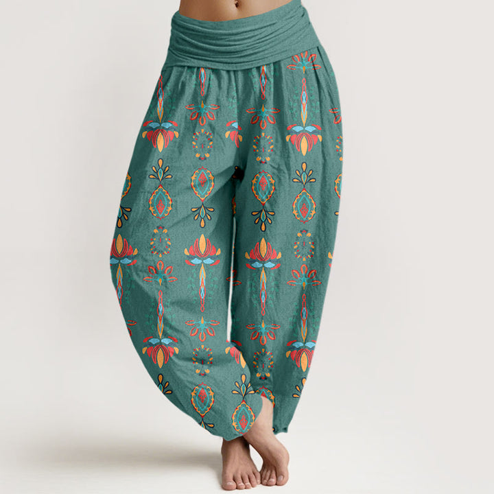 Pantalones Buddha Stones para mujer, cintura elástica - Aguamarina mediana - US16，UK/AU20，EU48 (3XL) - image 0