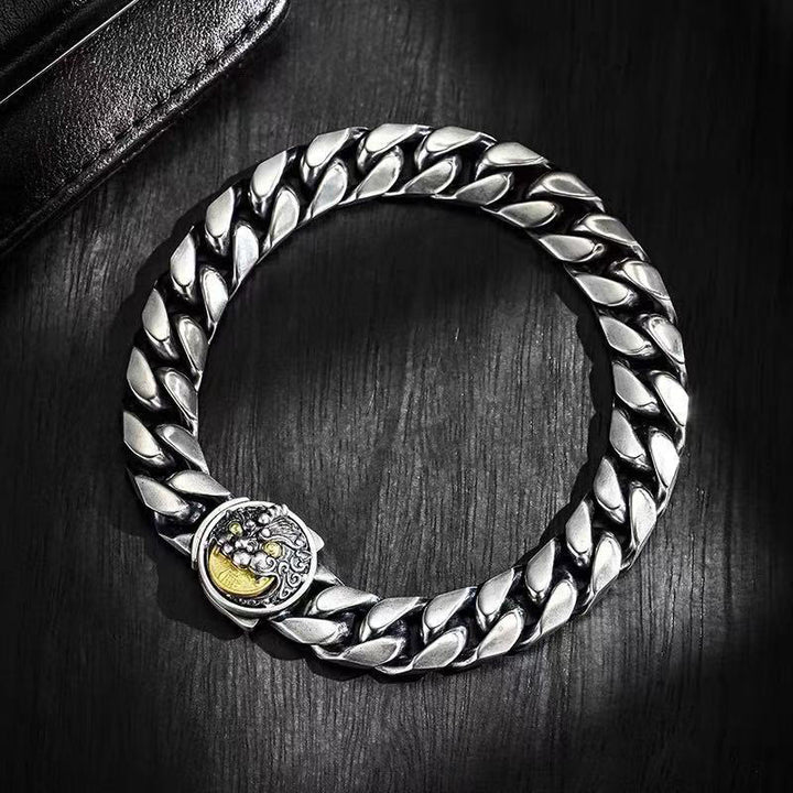 Pulsera de cobre con Buddha Stones y Pixiu para la riqueza y la suerte - image 2