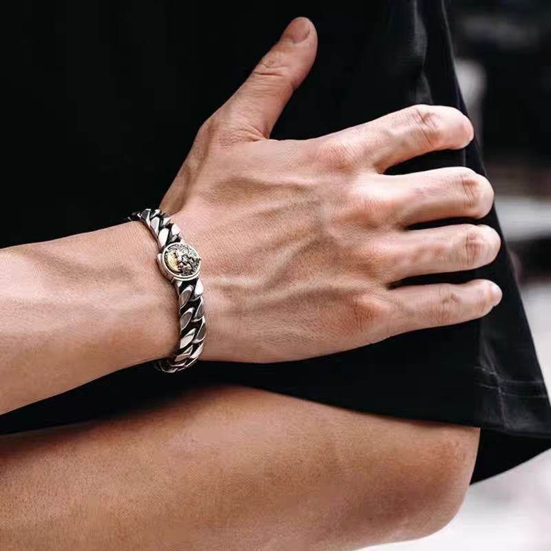 Pulsera de cobre con Buddha Stones y Pixiu para la riqueza y la suerte - image 4