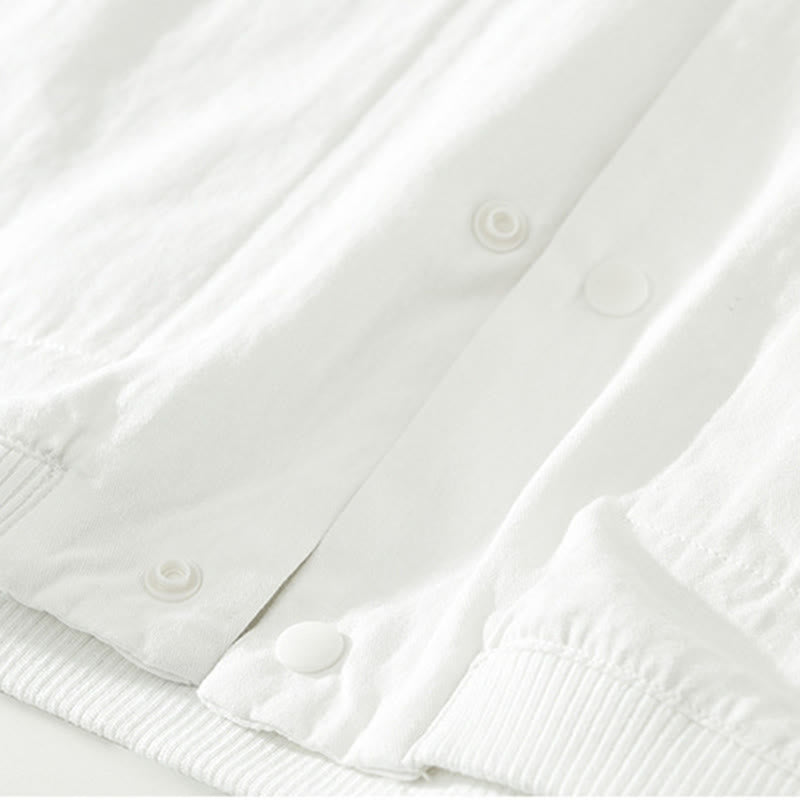 Camisa de algodón de manga larga con cuello alto y botones para hombre, color liso, con Buddha Stones - image 16