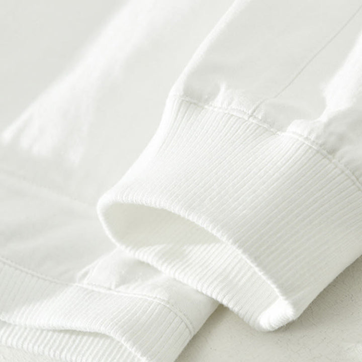 Camisa de algodón de manga larga con cuello alto y botones para hombre, color liso, con Buddha Stones - image 17