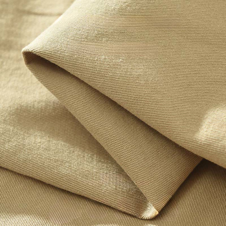 Camisa de algodón de manga larga con cuello alto y botones para hombre, color liso, con Buddha Stones - image 4