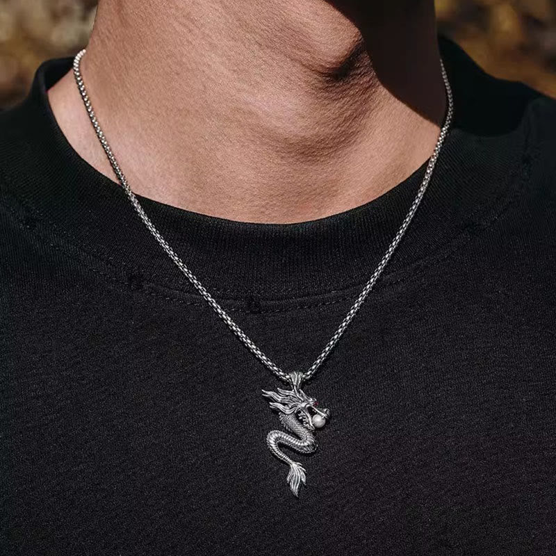 Colgante de cobre con Buddha Stones y dragón para la suerte - image 4