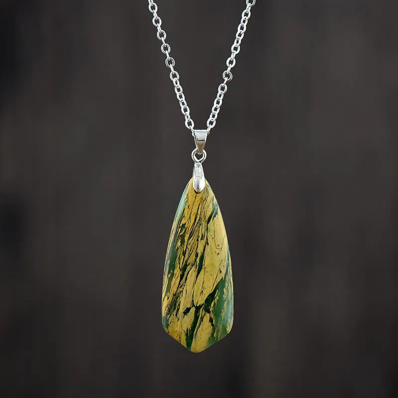 Collares y colgantes de la felicidad de la piedra del emperador y las Buddha Stones - Cadena blanca de piedra del emperador amarillo - image 0