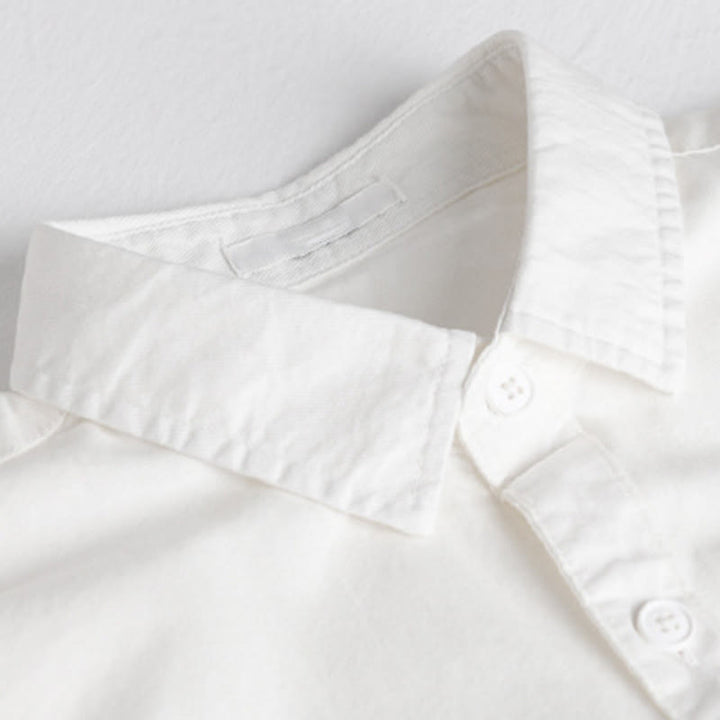 Camisa de algodón de manga larga para hombre con cuello alto y bolsillos decorativos, con botones sólidos y estampado de Buddha Stones Spring - image 19