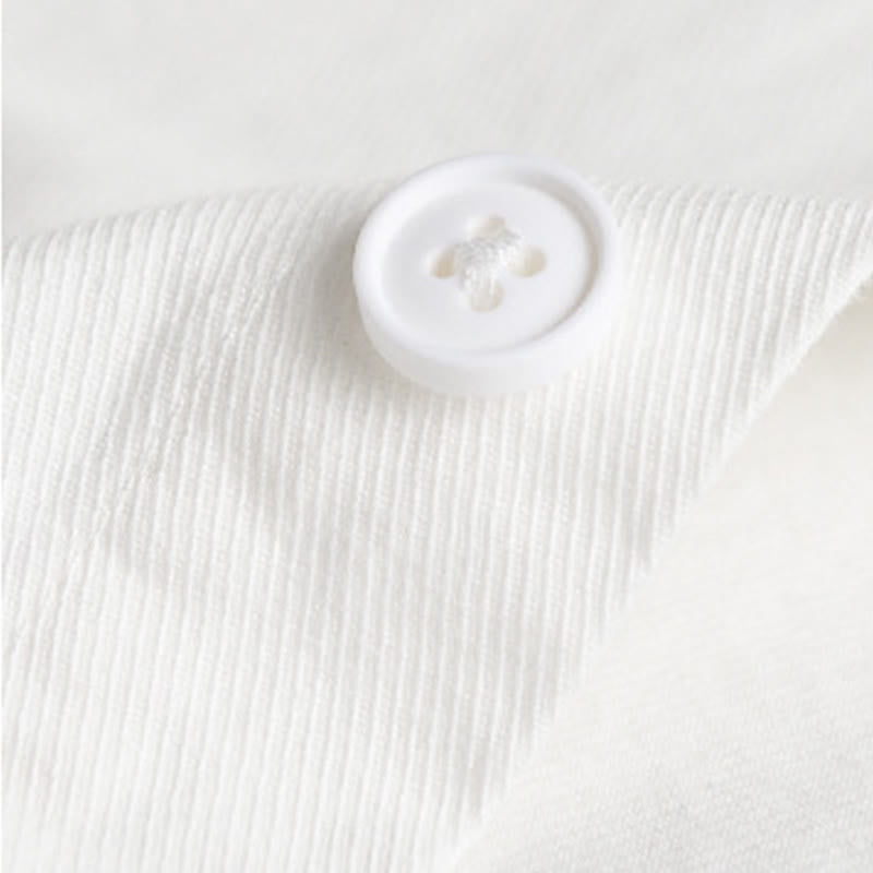 Camisa de algodón de manga larga para hombre con cuello alto y bolsillos decorativos, con botones sólidos y estampado de Buddha Stones Spring - image 23