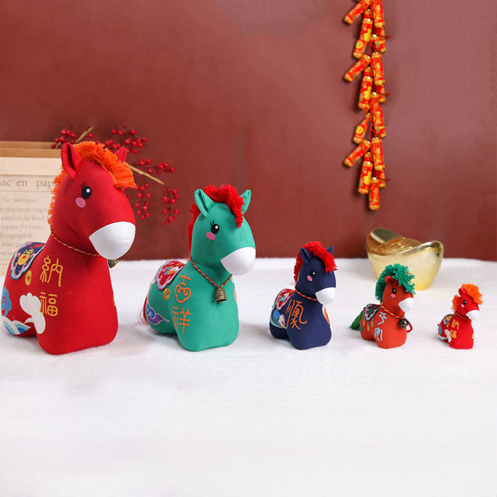 Buddha Stones del Año del Caballo, hilo rojo de cobre, personaje Fu, decoración del hogar - image 24