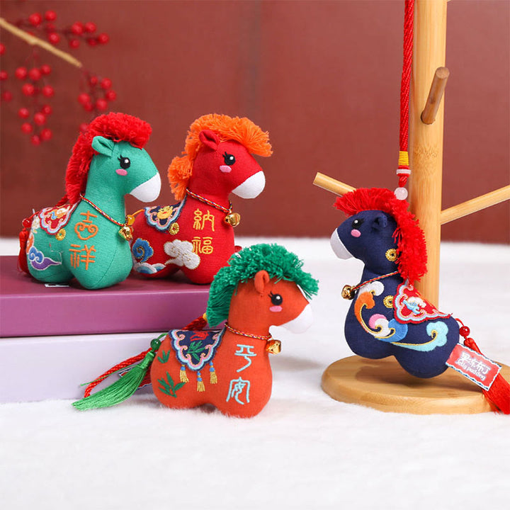 Buddha Stones del Año del Caballo, hilo rojo de cobre, personaje Fu, decoración del hogar - image 25