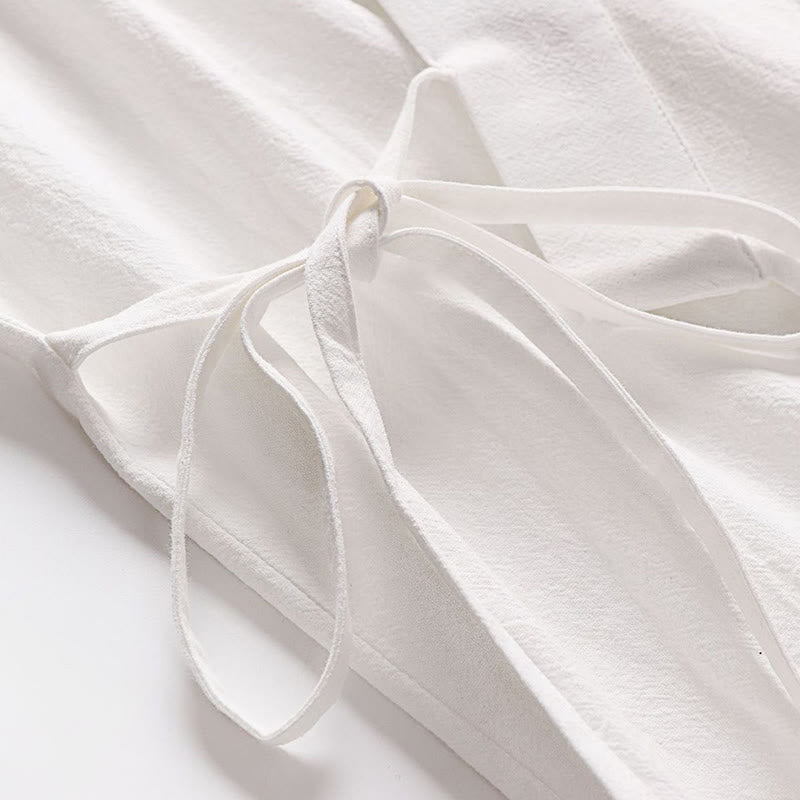 Conjunto de 2 piezas de kimono de algodón con cordones y pantalones anchos hasta los tobillos con bolsillos para hombre , con Buddha Stones - image 24