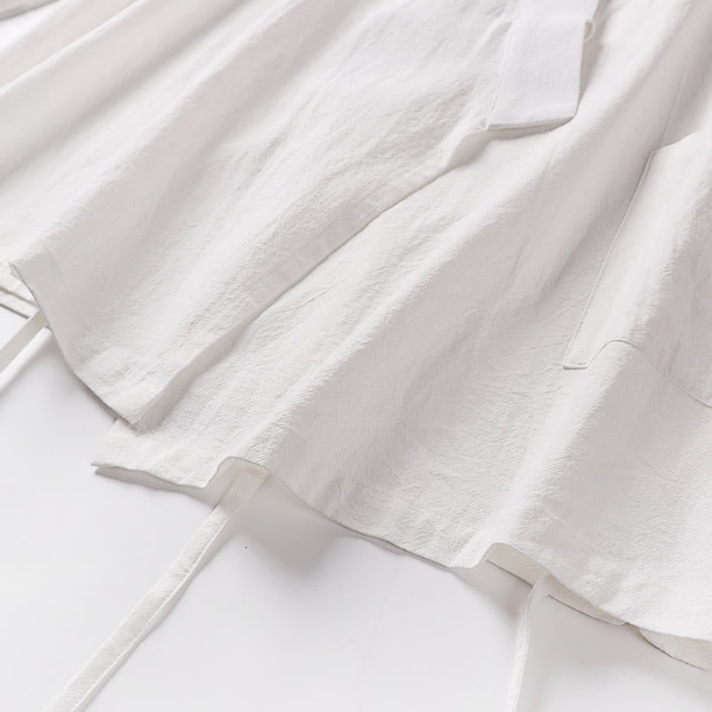 Conjunto de 2 piezas de kimono de algodón con cordones y pantalones anchos hasta los tobillos con bolsillos para hombre , con Buddha Stones - image 25