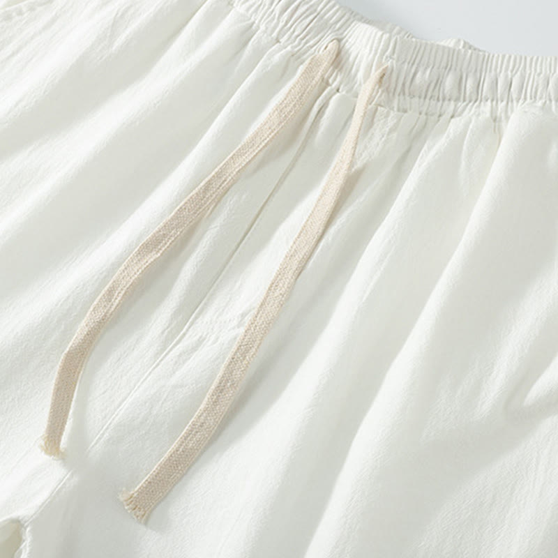 Conjunto de 2 Buddha Stones de kimono de algodón con cordones y mangas tres cuartos para hombre, con bolsillos y cordón ajustable, para meditación - image 14