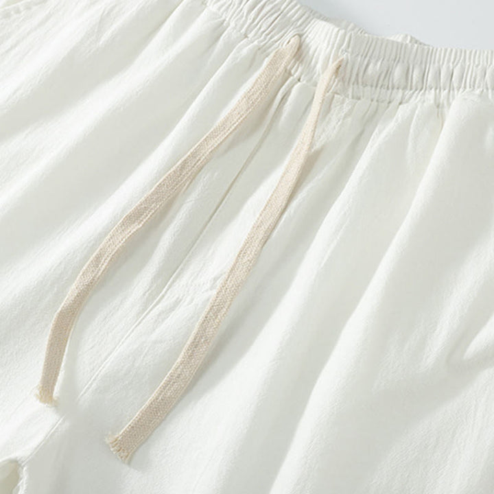 Conjunto de 2 Buddha Stones de kimono de algodón con cordones y mangas tres cuartos para hombre, con bolsillos y cordón ajustable, para meditación - image 14