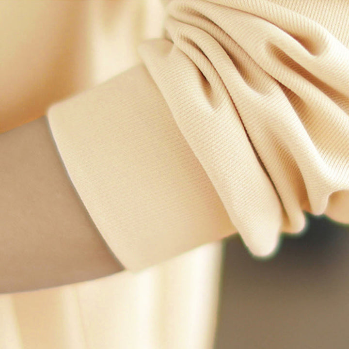 Sudadera de algodón de manga larga para mujer con diseño de botones y cuello alto liso con estampado de Buddha Stones Fall - image 18