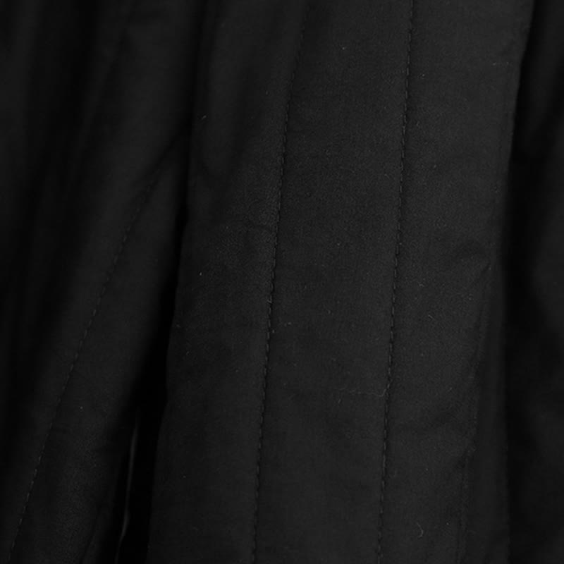 Pantalones harén de algodón para mujer con diseño de bloques de color liso de invierno y bolsillos de Buddha Stones - image 9