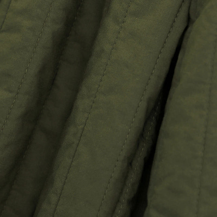 Pantalones harén de algodón para mujer con diseño de bloques de color liso de invierno y bolsillos de Buddha Stones - image 25