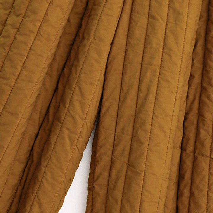 Pantalones harén de algodón para mujer con diseño de bloques de color liso de invierno y bolsillos de Buddha Stones - image 33