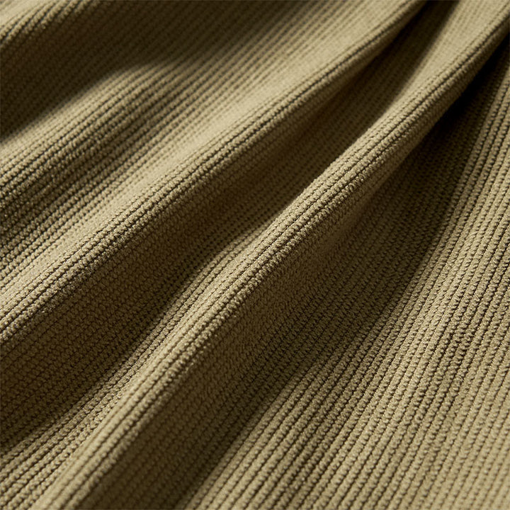 Pantalones harén de cintura alta con bolsillos para mujer Buddha Stones Commute Fall Corduroy - image 9