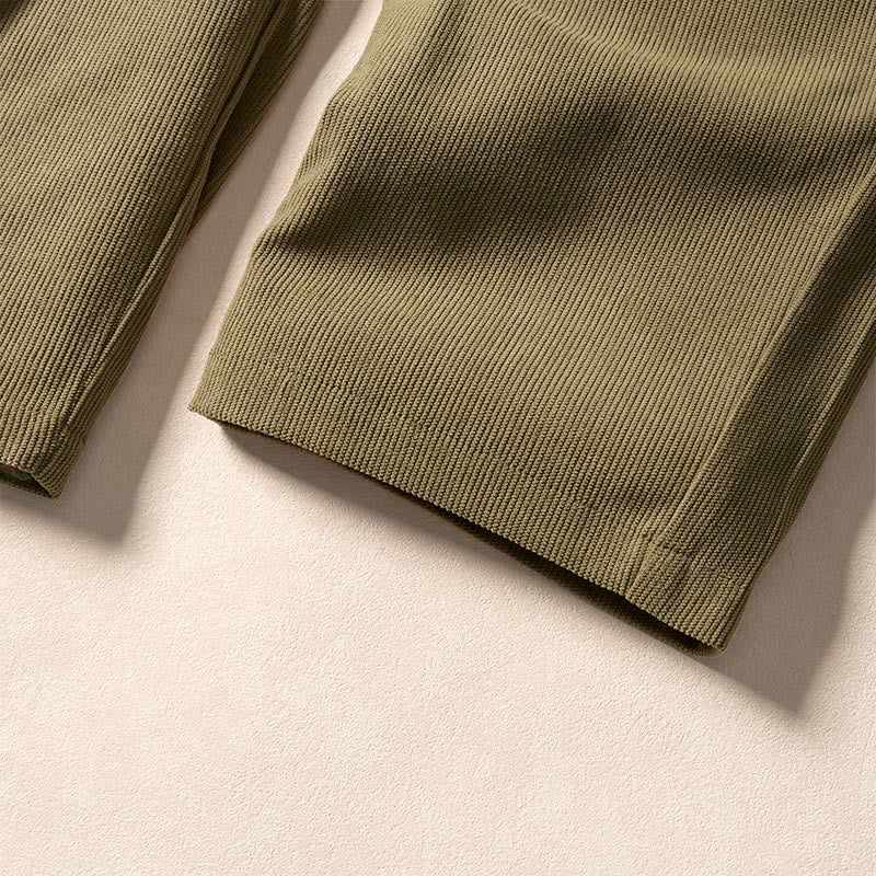 Pantalones harén de cintura alta con bolsillos para mujer Buddha Stones Commute Fall Corduroy - image 10