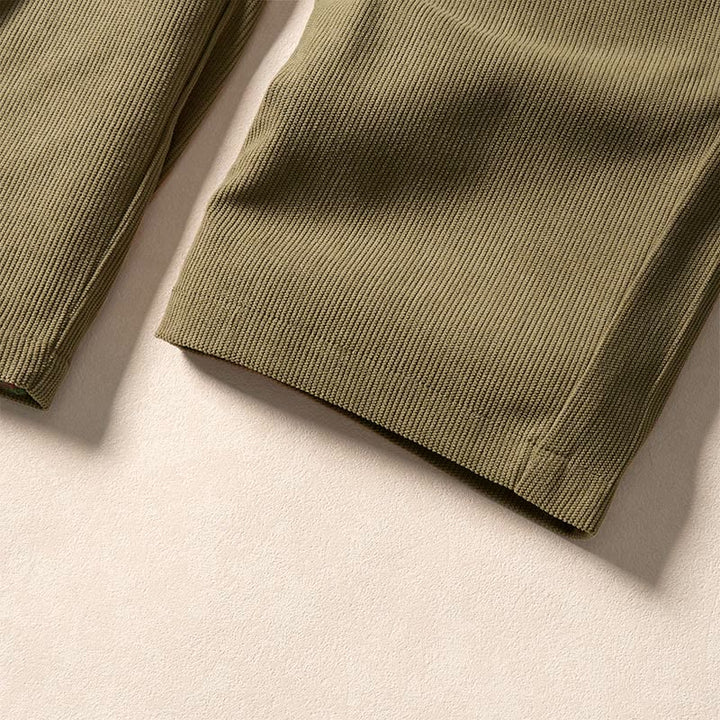 Pantalones harén de cintura alta con bolsillos para mujer Buddha Stones Commute Fall Corduroy - image 10