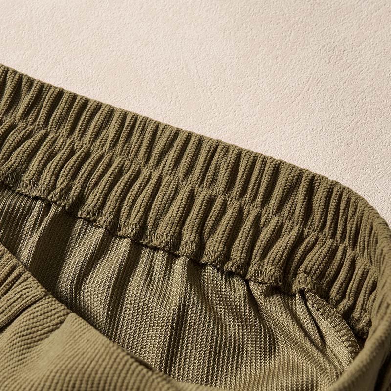 Pantalones harén de cintura alta con bolsillos para mujer Buddha Stones Commute Fall Corduroy - image 5