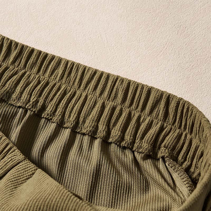 Pantalones harén de cintura alta con bolsillos para mujer Buddha Stones Commute Fall Corduroy - image 5