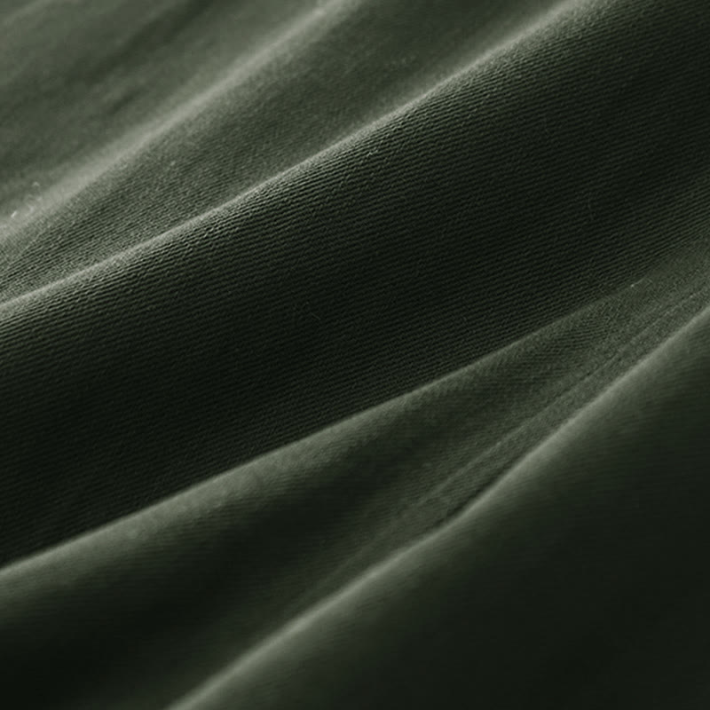 Falda de algodón lisa con bolsillos para mujer Buddha Stones - image 1