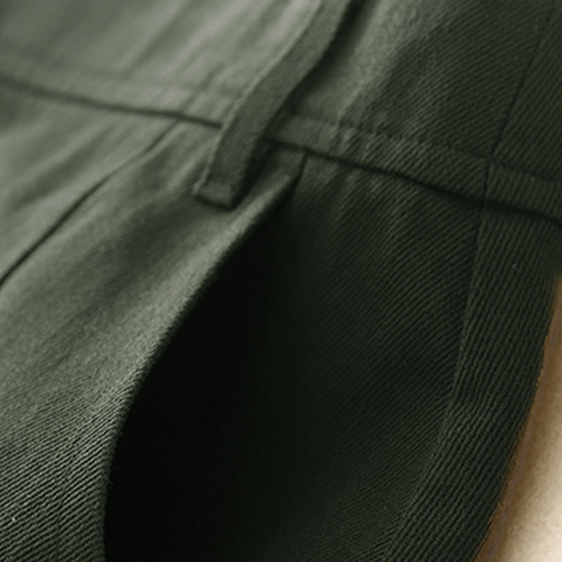 Falda de algodón lisa con bolsillos para mujer Buddha Stones - image 2