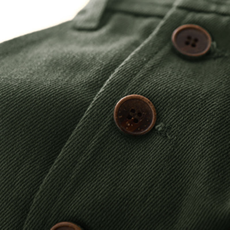 Falda de algodón lisa con bolsillos para mujer Buddha Stones - image 3