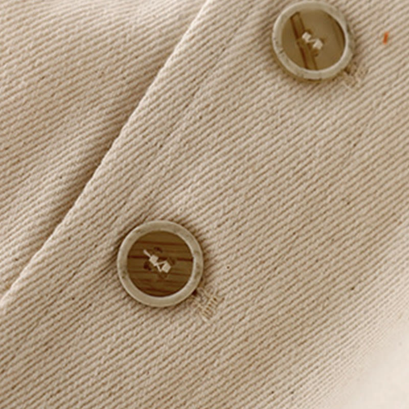 Falda de algodón lisa con bolsillos para mujer Buddha Stones - image 12