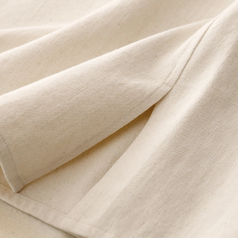 Falda de algodón lisa con bolsillos para mujer Buddha Stones - image 8