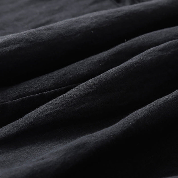 Pantalones capri de algodón estilo harén con bolsillos para mujer Buddha Stones Commute - image 8