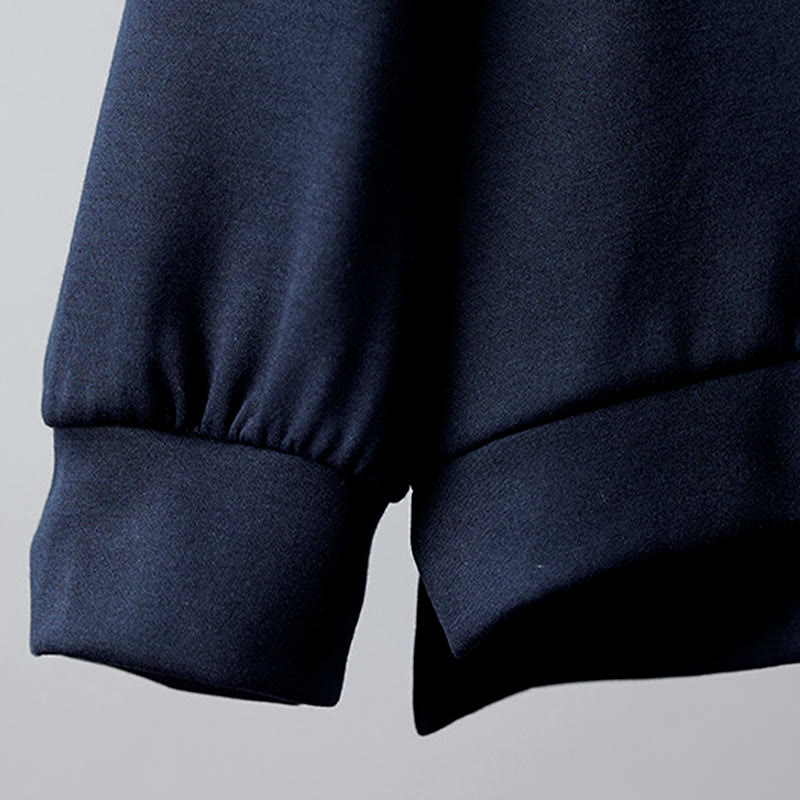 Sudadera con capucha de manga larga para mujer con bordado de oso y Buddha Stones en otoño - image 4