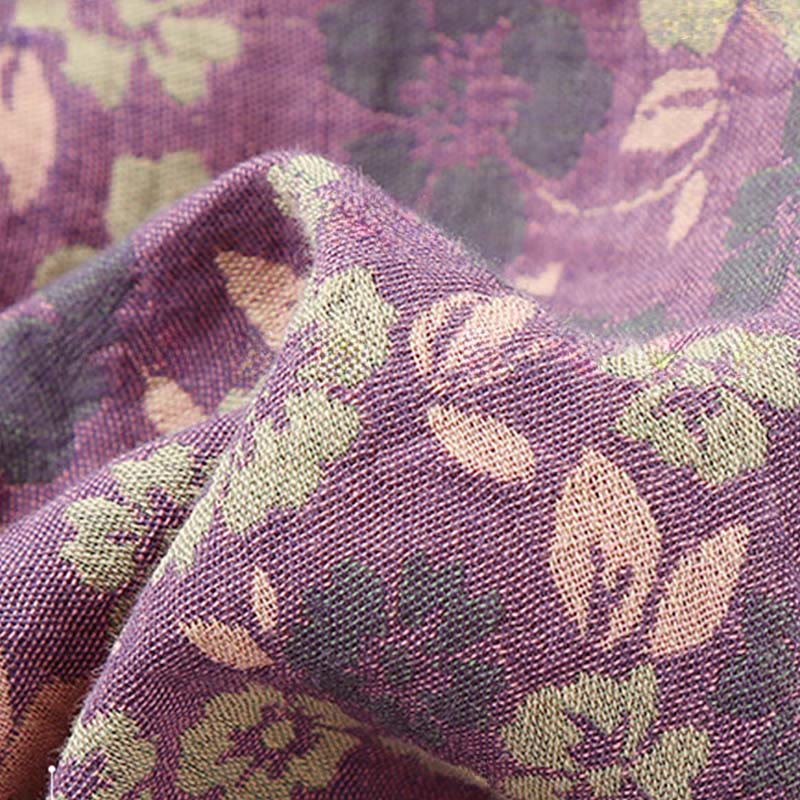 Conjunto de pijama de algodón con estampado floral de Buddha Stones de rana, manga larga, cuello redondo, camisa y pantalones  - image 10