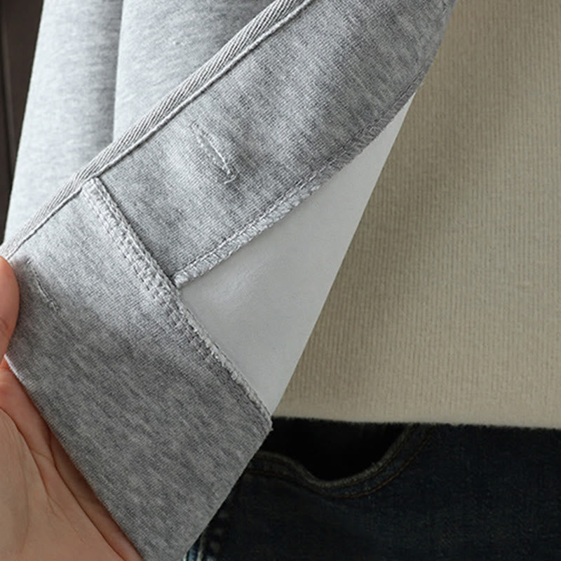 Chaqueta de algodón de manga larga para mujer, sencilla, lisa, con cuello en V y botones, con estampado de Buddha Stones - image 14