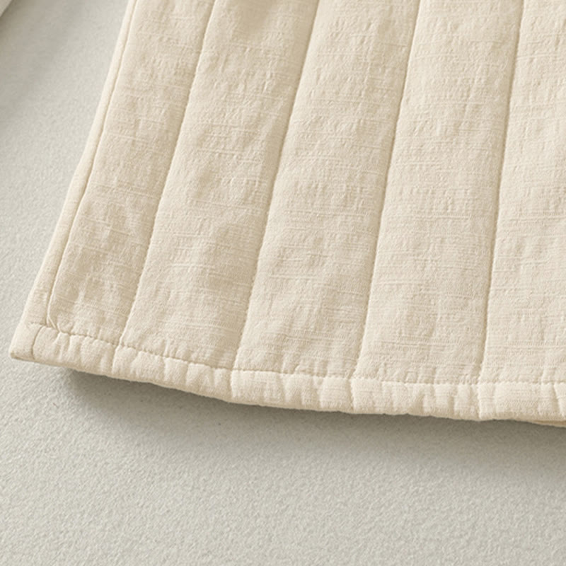 Pantalones gruesos de algodón y poliéster con bolsillos para mujer de Buddha Stones - image 7