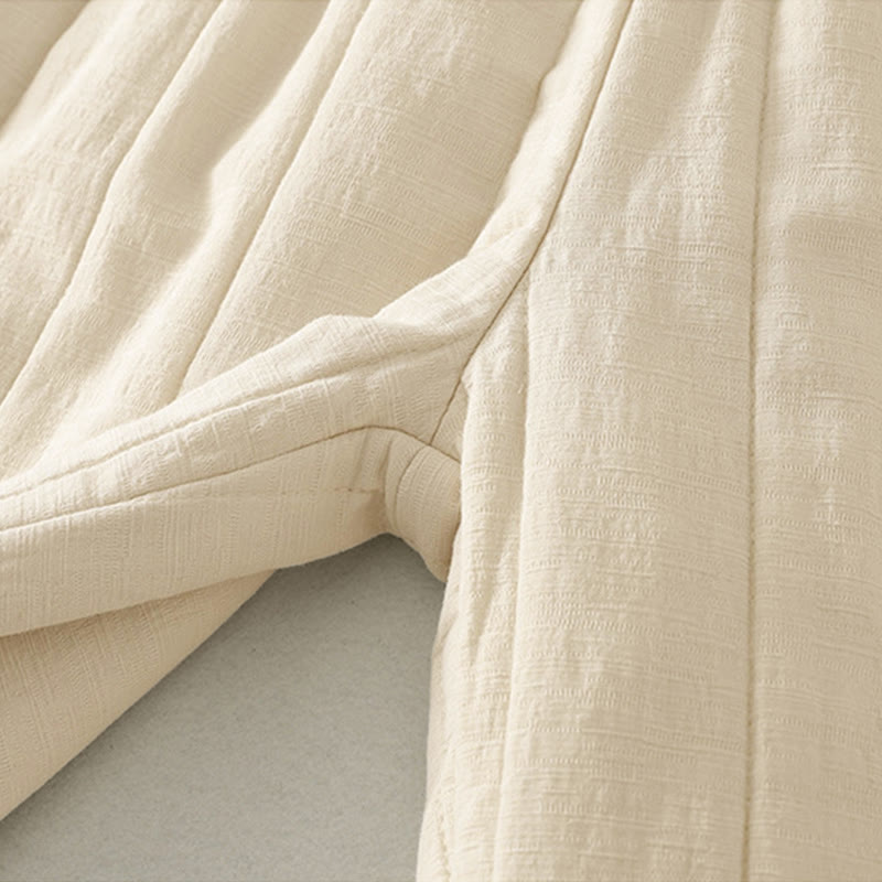 Pantalones gruesos de algodón y poliéster con bolsillos para mujer de Buddha Stones - image 6