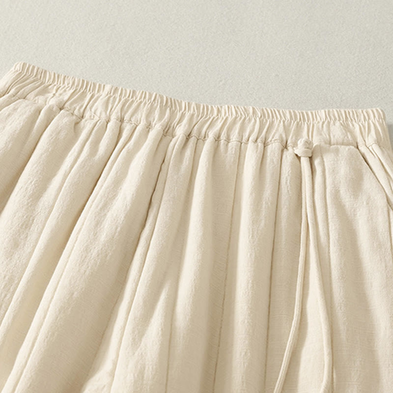 Pantalones gruesos de algodón y poliéster con bolsillos para mujer de Buddha Stones - image 3